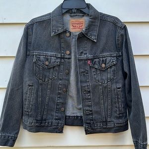 Levi's Grey denim jacket - xsmall